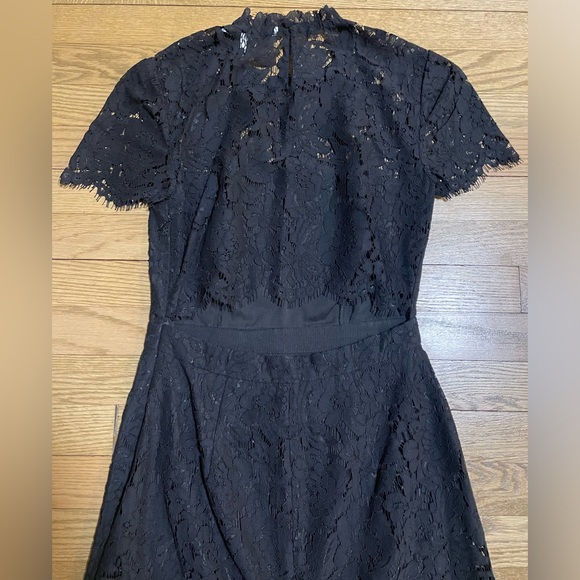 DIANE VON FURSTENBERG “Alma” Lace Sheath Black Cutout Dress - Picture 10 of 14